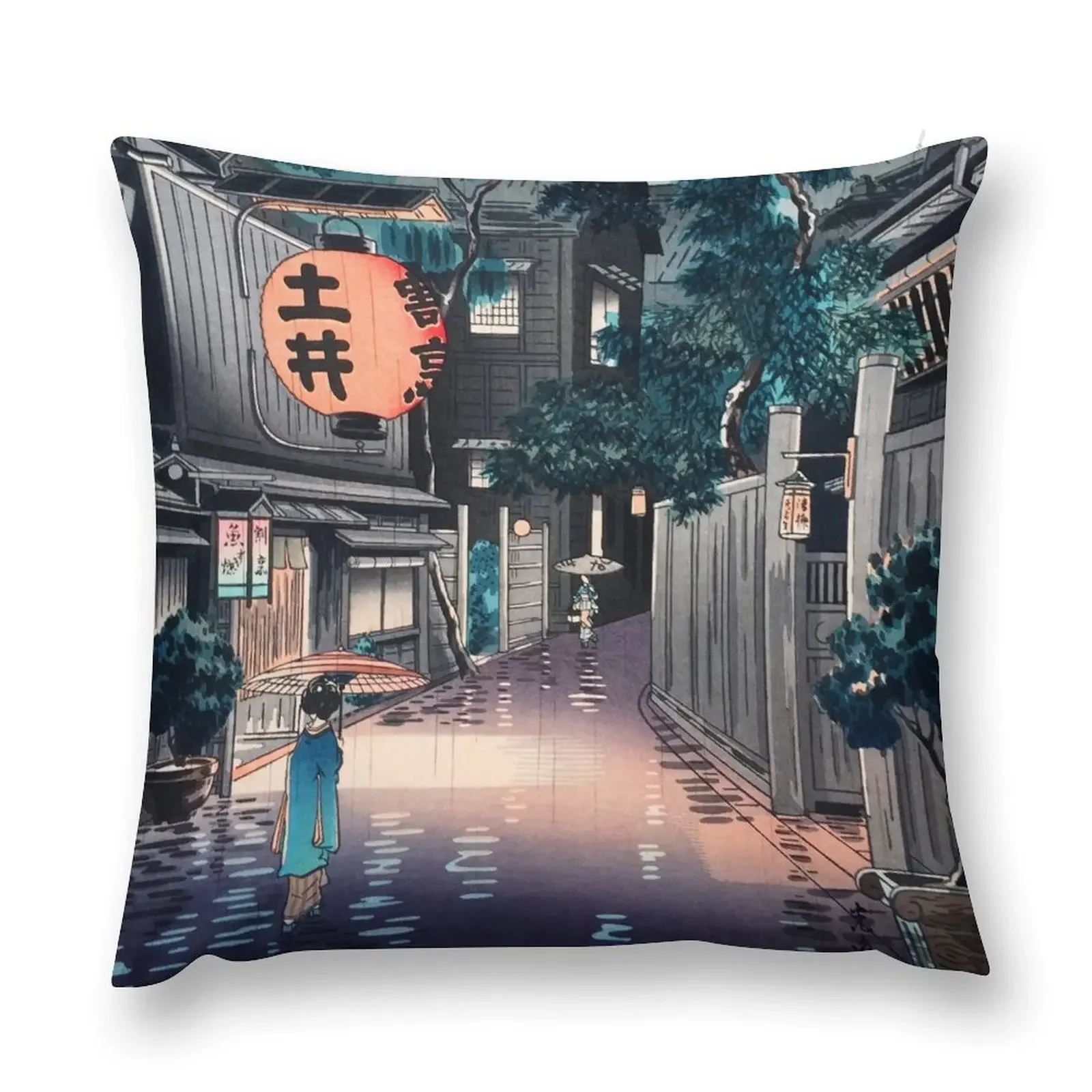 Ushigome Kagurazaka от Tsuchiya Koitsu декоративная подушка чехол для подушки рождественские
