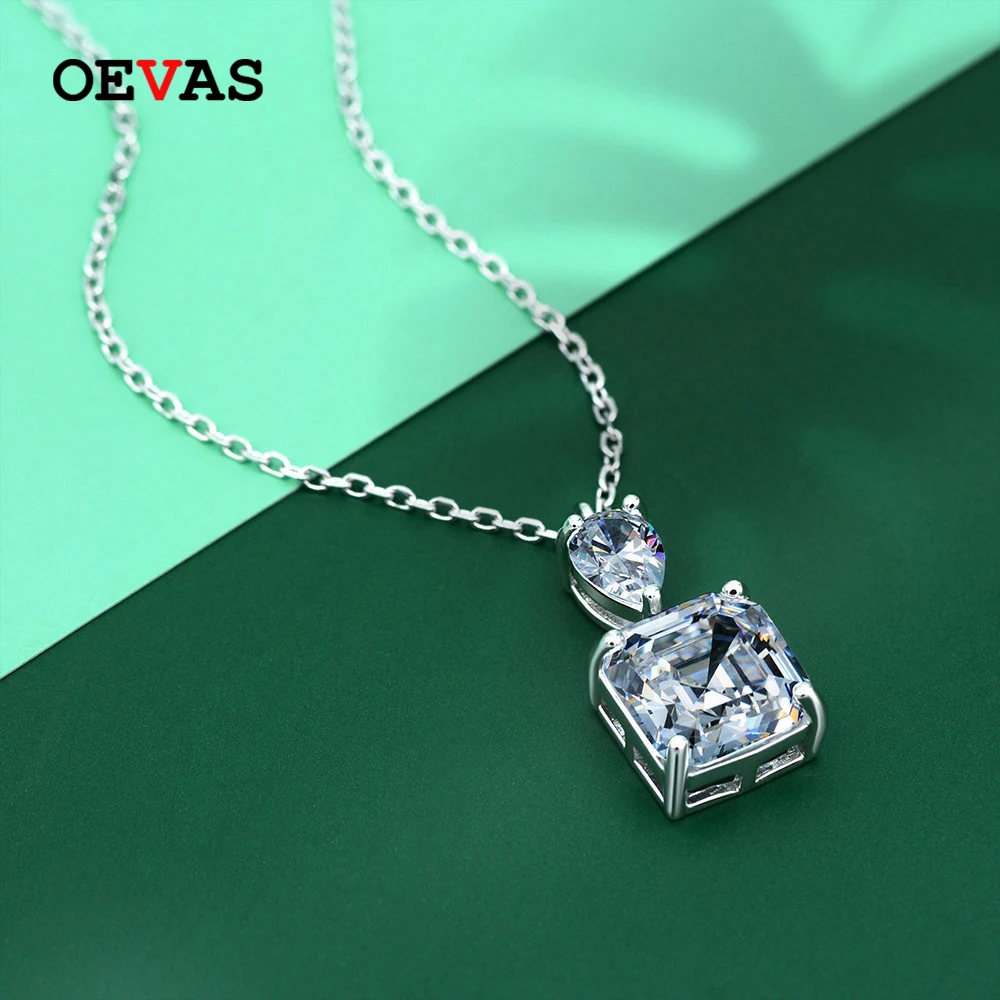 

Женская подвеска из серебра 925 пробы, с муассанитом