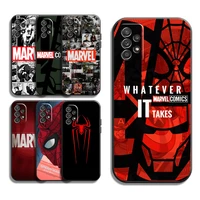 marvel spiderman phone cases for samsung galaxy s22 s22 ultra s20 lite s20 ultra s21 s21 fe s21 plus ultra funda carcasa coque