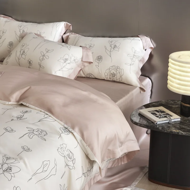 Роскошный высококачественный набор из 60 предметов тенсела 3 классных шелковых