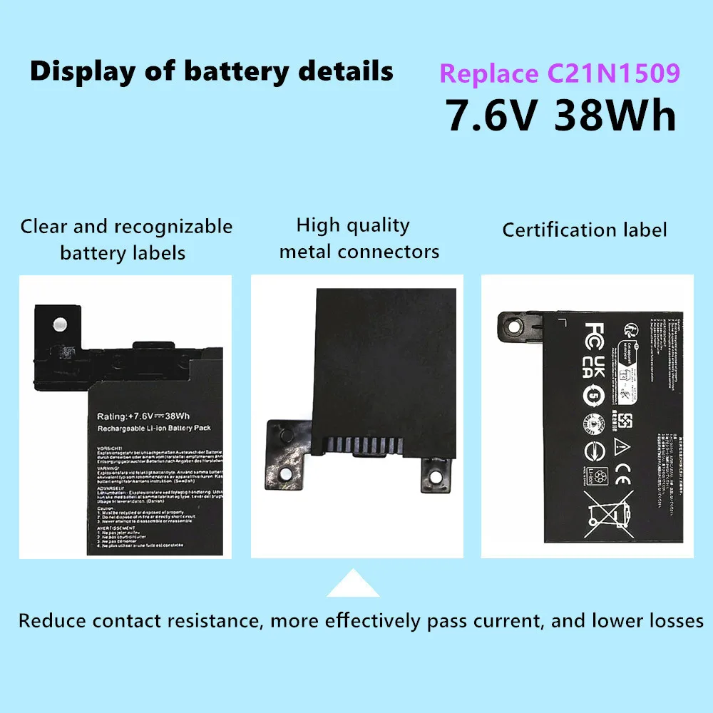 Аккумулятор для ноутбуков ASUS VivoBook K556U F556U F556UA X556U X556UA X556UB A556U X556UF X556UJ X556UQ X556UR X556UV серии C21N1509 (art.: 3920d92902471) - 3920d92902471