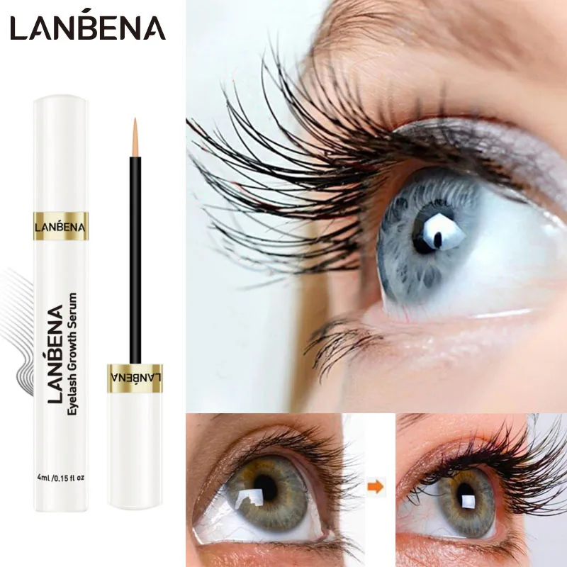 

LANBENA Eyelash Growth Serum Curl Eyelashes Enhancer Longer Thicker Lashes Eyebrows Enhancer Eyelash Essence Big Eye Eyes Care