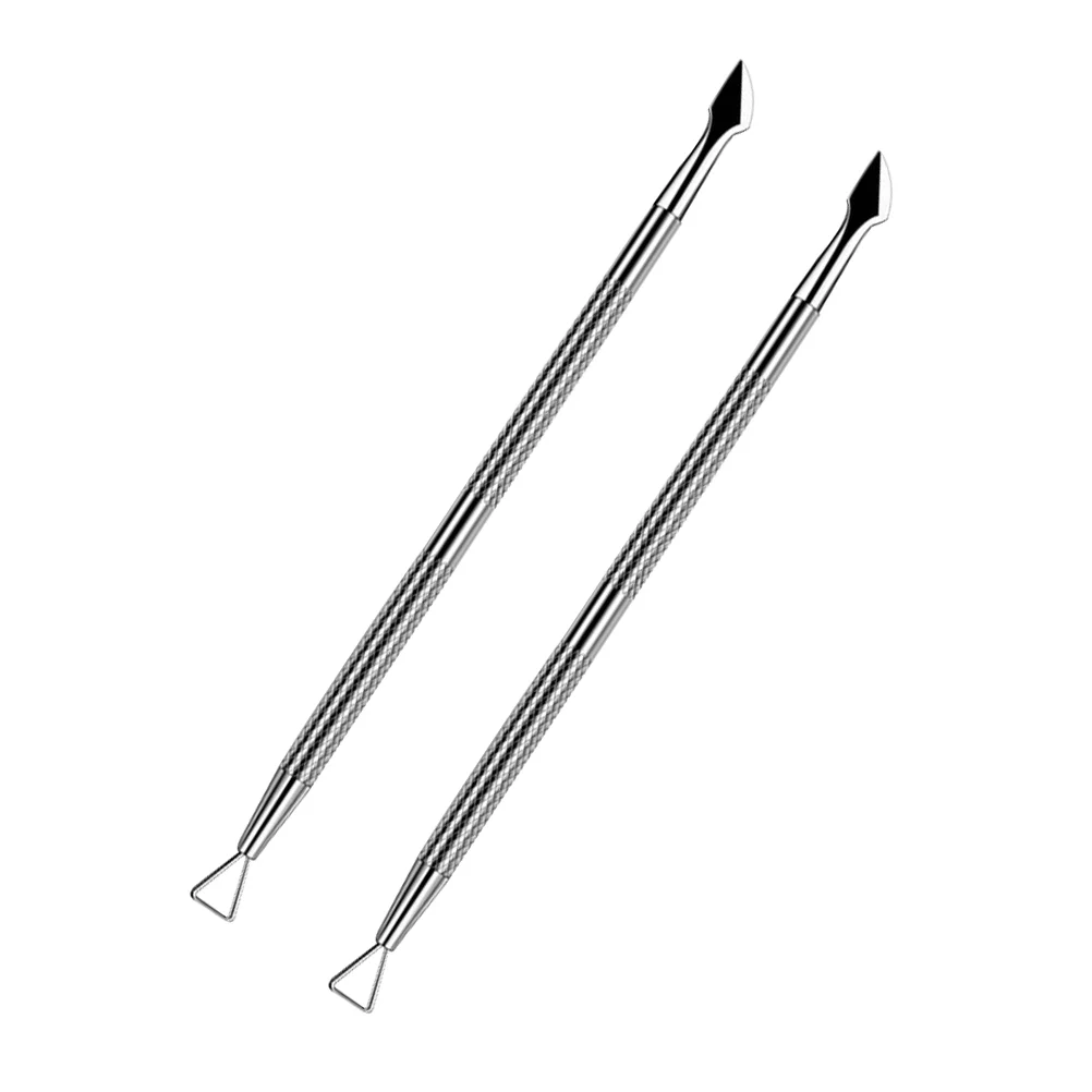 

Nail Pusher Cuticle Tool Manicure Cleaner Remover Pedicure Peeler Scraper Stainless Spoon Tools Steel Care Polisher Rasp File