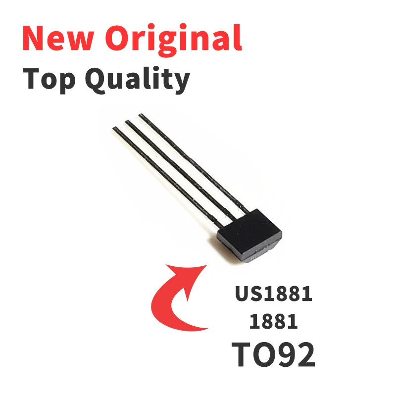 

10PCS U18 US1881 OH188 1881 Silk Screen U18 Hall Sensor Switch Element In-line TO92 Chip IC Original Brand New