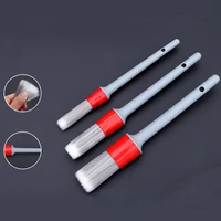 3pcsset soft synthetic bristle detailing brushes car leather seat wheel tire rim brush car cleaning tool detailing car products