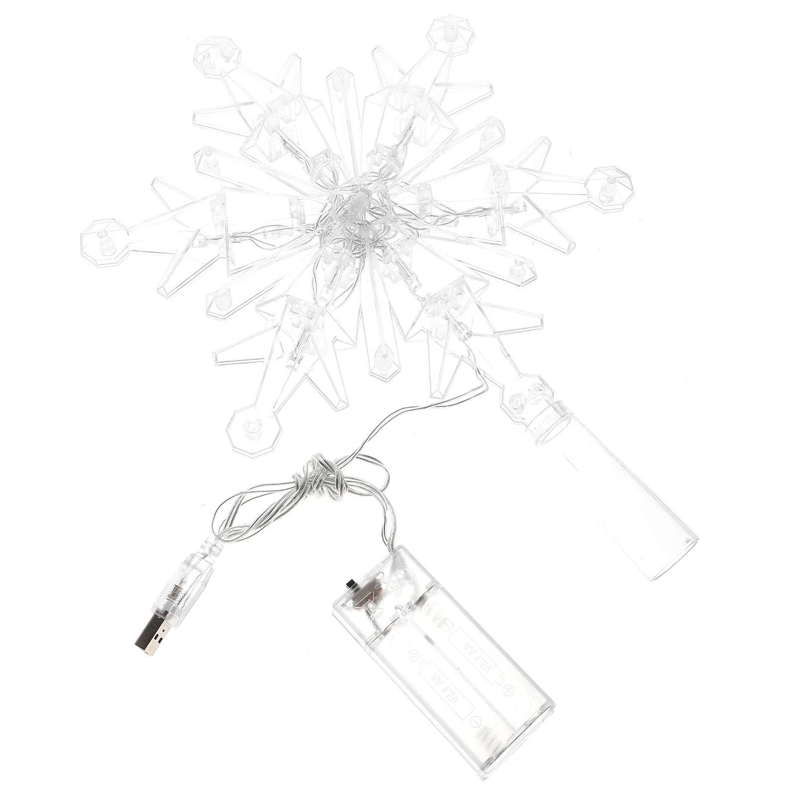 

Christmas Ornaments Decoration Xmas Tree Decorations Shine LED Treetop Plastic Party Supplies