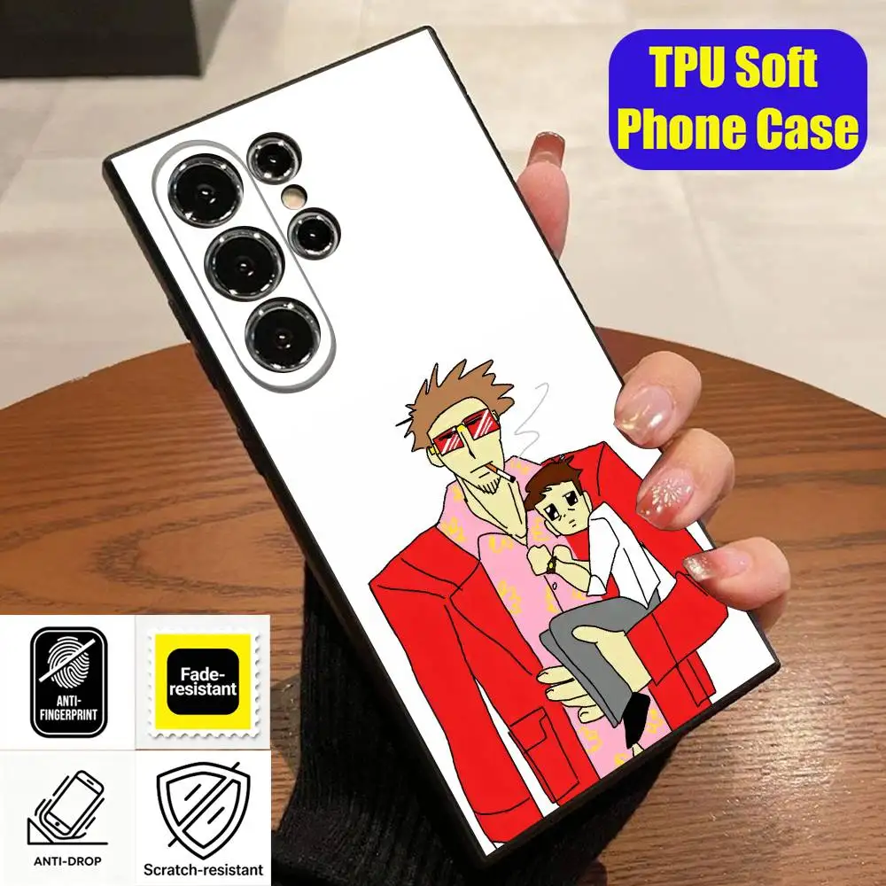 Чехол для телефона F-FIGHT Tyler Durden C-CLUB для Samsung S26, S24, S22, S25, S23, S30, S21, Ultra, Plus, Fe, Lite, силиконовый чехол (art.: 3920dbd3e00dd) - 3920dbd3e00dd