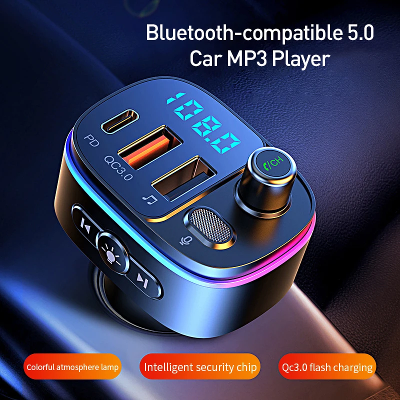 

Автомобильный FM-трансмиттер с USB-портом, USB Type-C