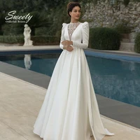 elegant wedding dress matte satin with organza with embroidery ball gown sweetheart boat neck sleeveless gowns robes de mari%c3%a9e