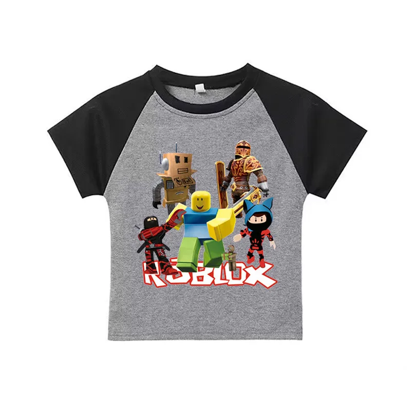 Футболка детская из чистого хлопка с коротким рукавом и милым принтом