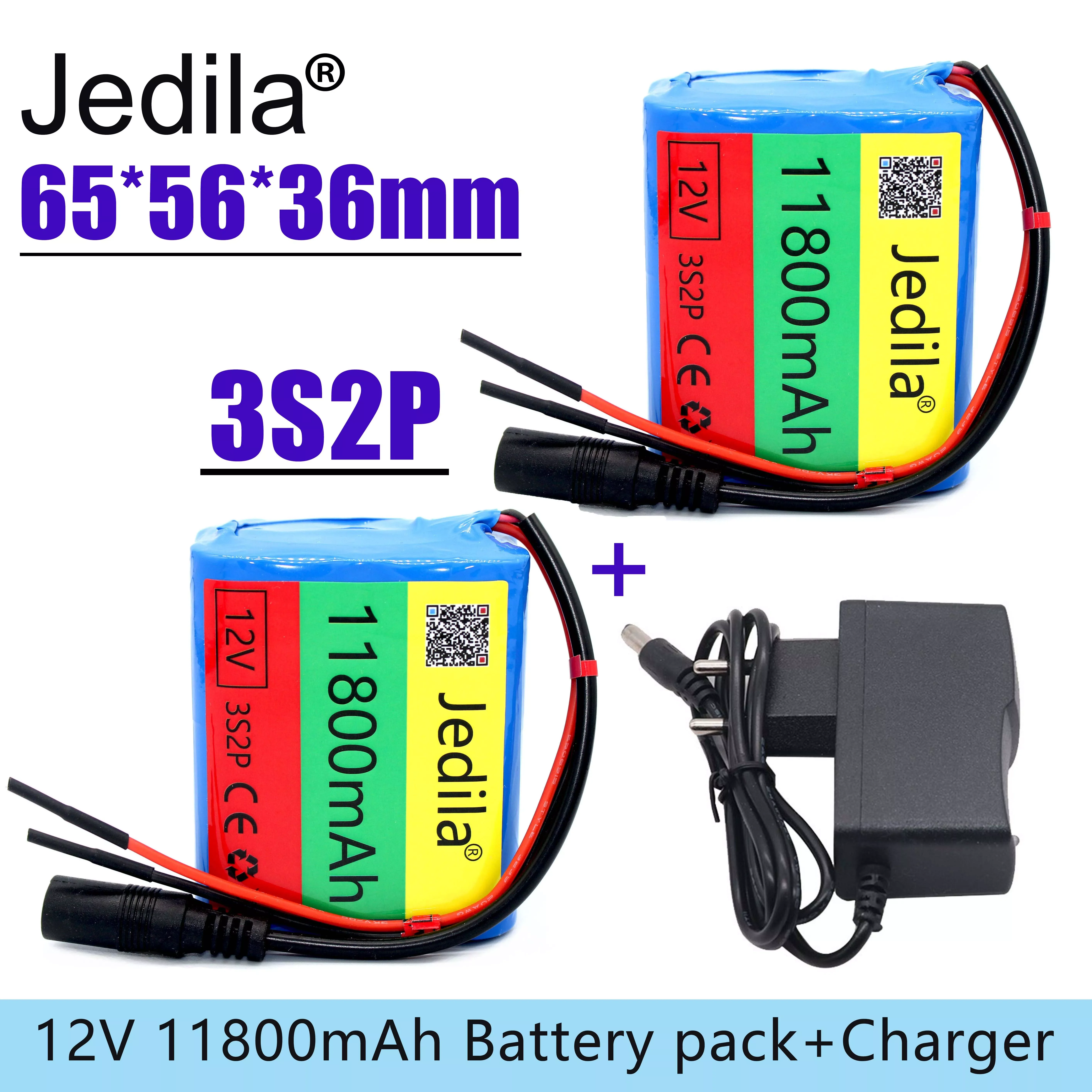 

NEW2023 100%.New.12V.11800 mAh.3S2P.Batterie Au Lithium.18650.Batterie Au Lithium Pack Protection Conseil Rechargeable.1A Charge