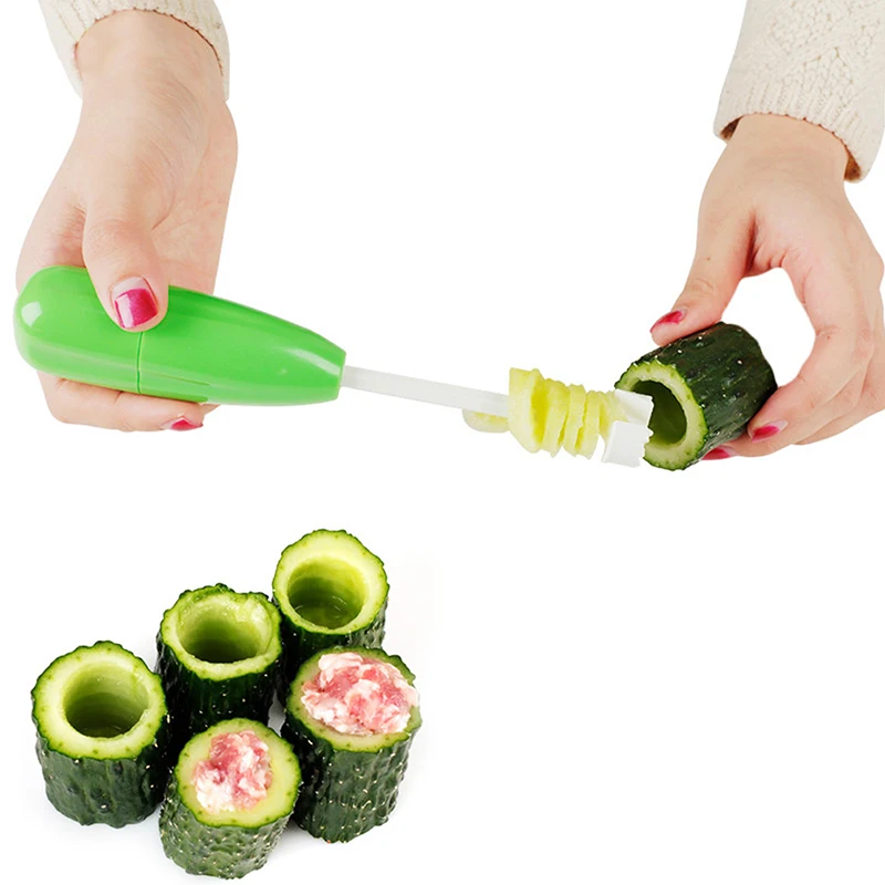 

Kitchen Gadget Accessory Vege Drill Digging Corer Cooking Tool Vegetable Spiral Cutter Spiralizer Creative Kitchen Item 4pcs/set