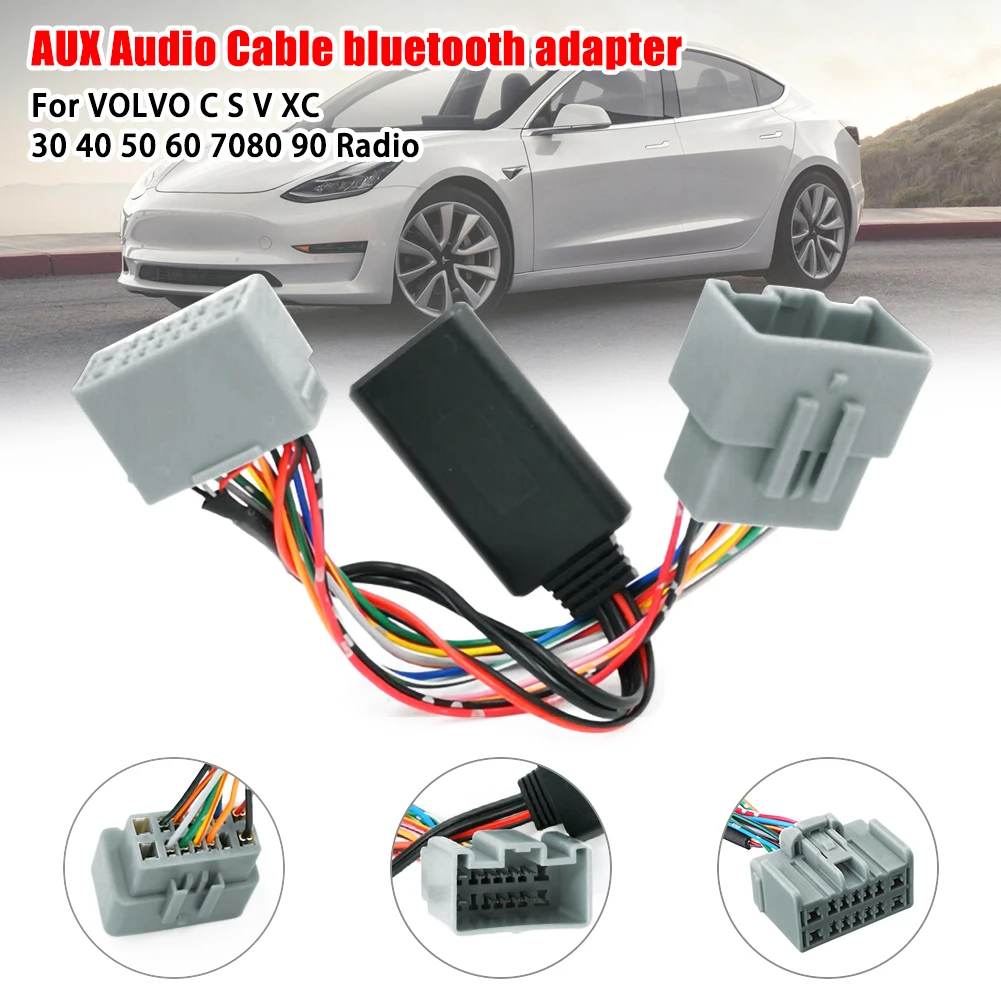 

Car Bluetooth for Volvo C30 C70 S40 S60 S70 V40 V50 V70 XC70 XC90 AUX IN Car Audio Receiver Cable Adapter