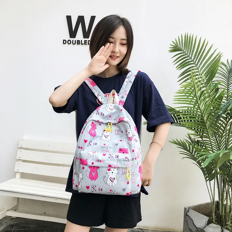 Школьный ранец для младшей и старшей школы вместительный женский рюкзак в