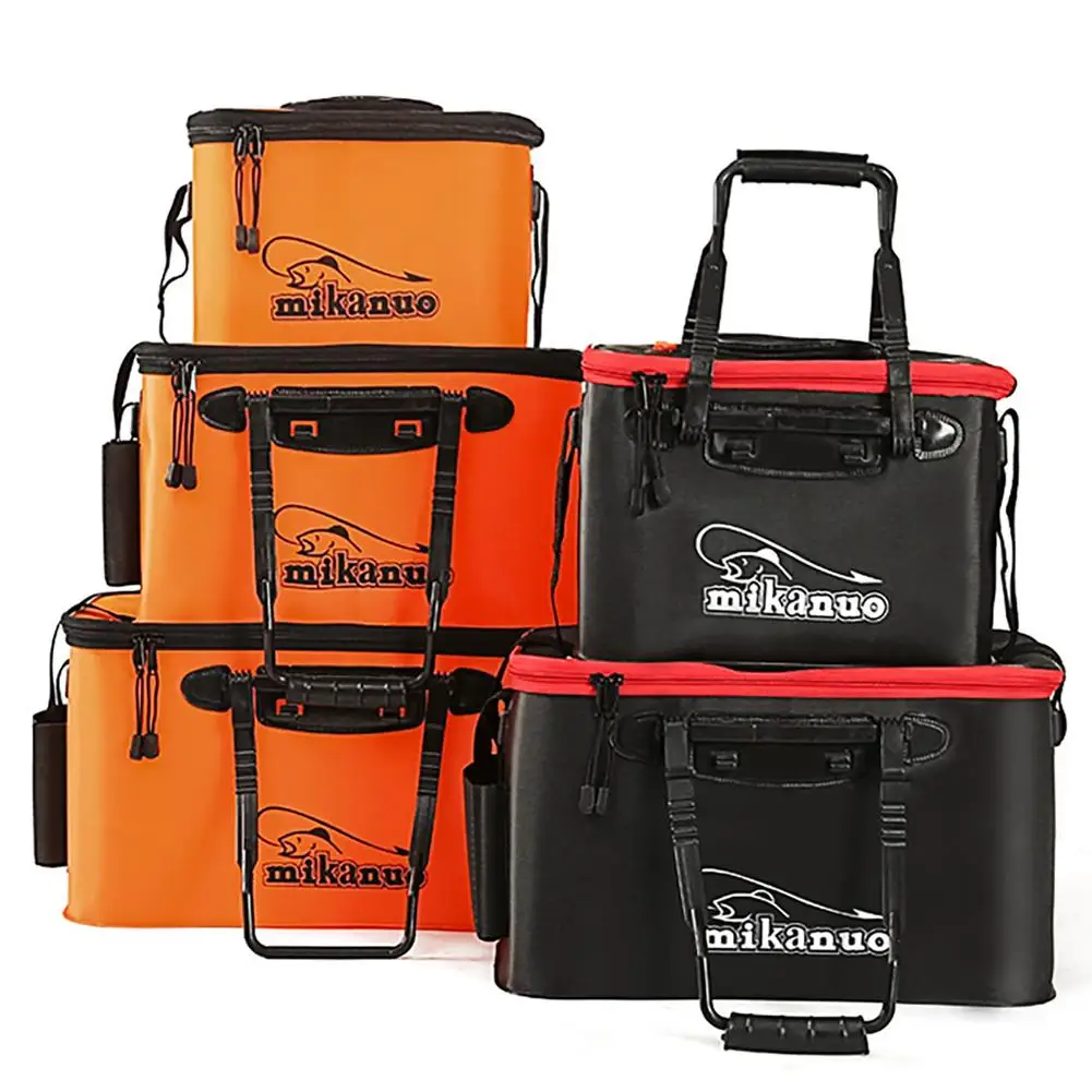 

Portable Folding Fish Wear Bucket Outdoor Fishing Tackle Box with Handle Fishing Bags 11/19/23/28/35L Outdoor Fishing Water Tank