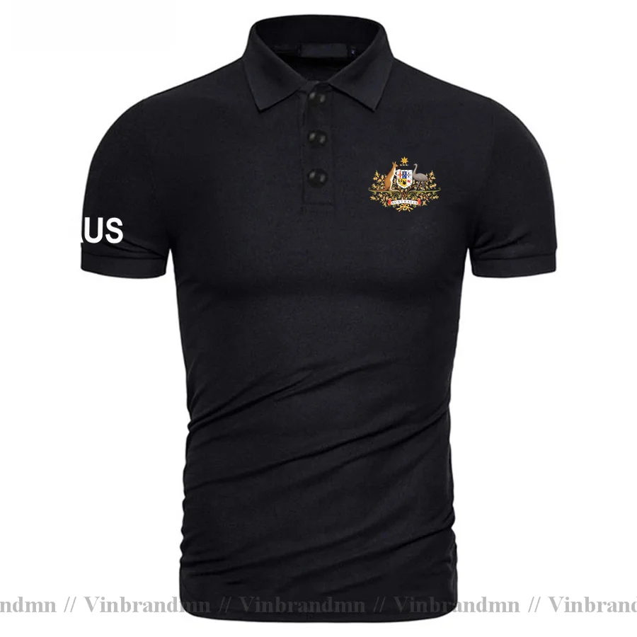 

Commonwealth of Australia AUS Australian AU Polo Shirts Men Classic Brands Shirt Country Flag Design Cotton Nation Team Clothing