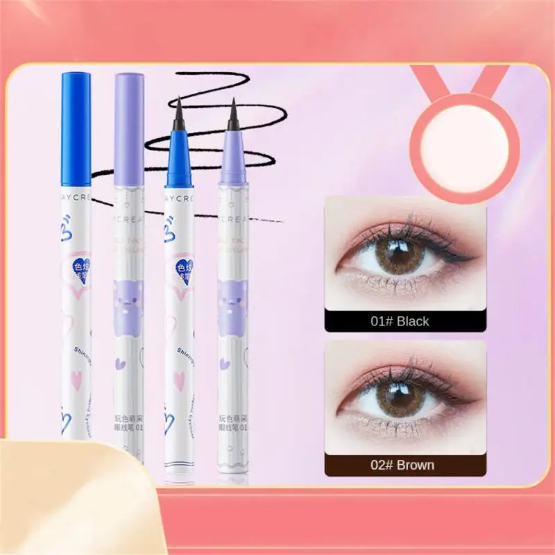 Eyeliner Black Brown Eyeline Fine Hair Brush Make Up Head Does Not Faint Does Not Fade Eyeliner Pen Makeup Products