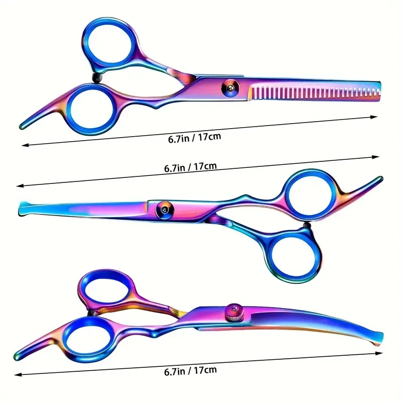 Профессиональные Радужные Ножницы Для Ухода За Собаками Набор Кусачек Стрижки