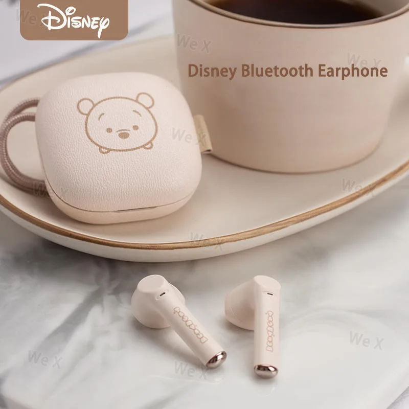 

Disney Winnie Mickey Earbuds Bluetooth Earphones Cartoon TWS HD Call Wireless Headphone HiFi Music Sports Runing Headset