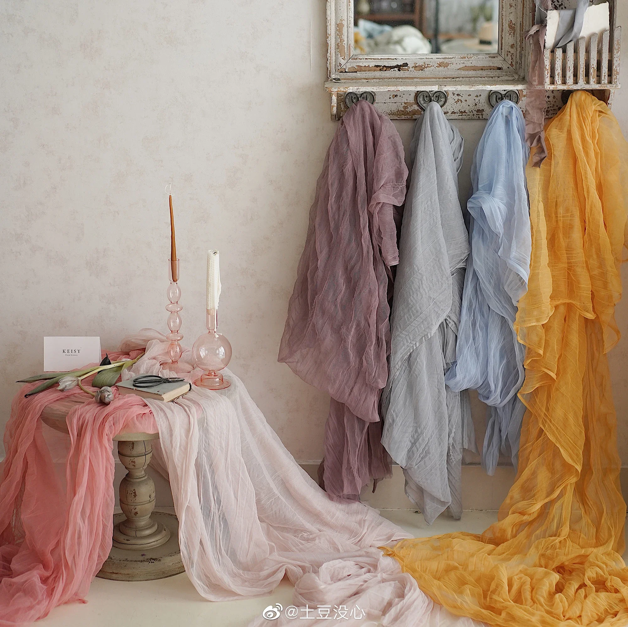 1 2 м x 3 М Тюль Ткань гофрированная ткань декорация для фона падение Свадьба День