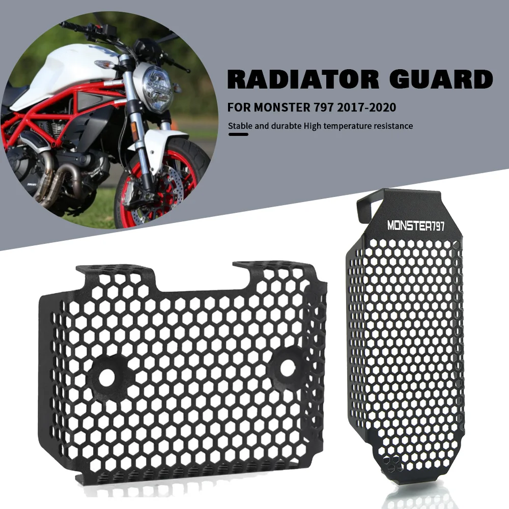 

Motorcycle Radiator Oil Cooler Cover Guard For Ducati Monster 797 2017 2018 2019 2020 Rectifier Guard MONSTER 797 Plus 2018-2020
