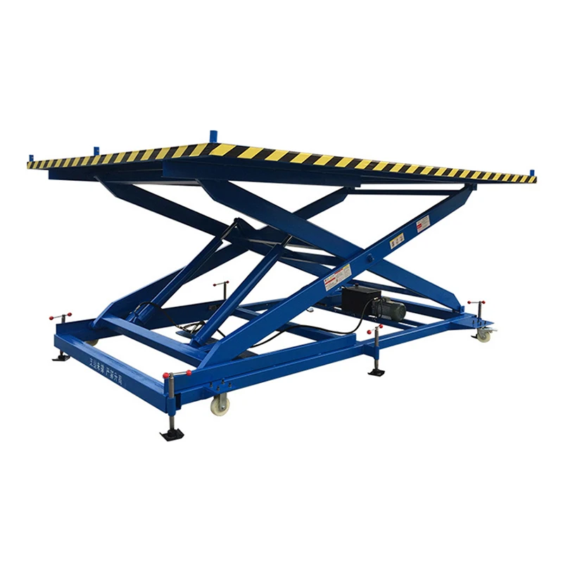 

Stationary hydraulic lift platform of aerial work capacity mobile scissor lift platform 380v car transfer 5 ton 10m lift table