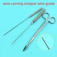thread carving wire remover stripper threading needle blunt head beauty plastic stainless steel puncture needle with hole face l