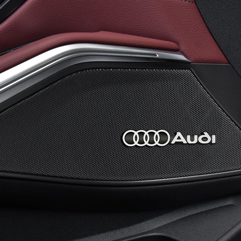 3D автомобильный аудио стерео динамик значок наклейка аксессуары для Audi S3 C7 C6 C5 B5 B6 B7 B8 B9 D3 Q3 Q5 Q7 TT A3 A4 A5 A6 A7 A8 (art.: 3920cd4597fe1) - 3920cd4597fe1