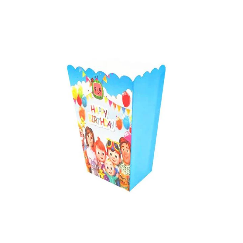 

30pcs/lot Baby Shower Birthday Party Boys Favors Family Theme Candy Box Paperboard Popcorn Boxes Decorations Events Supplies