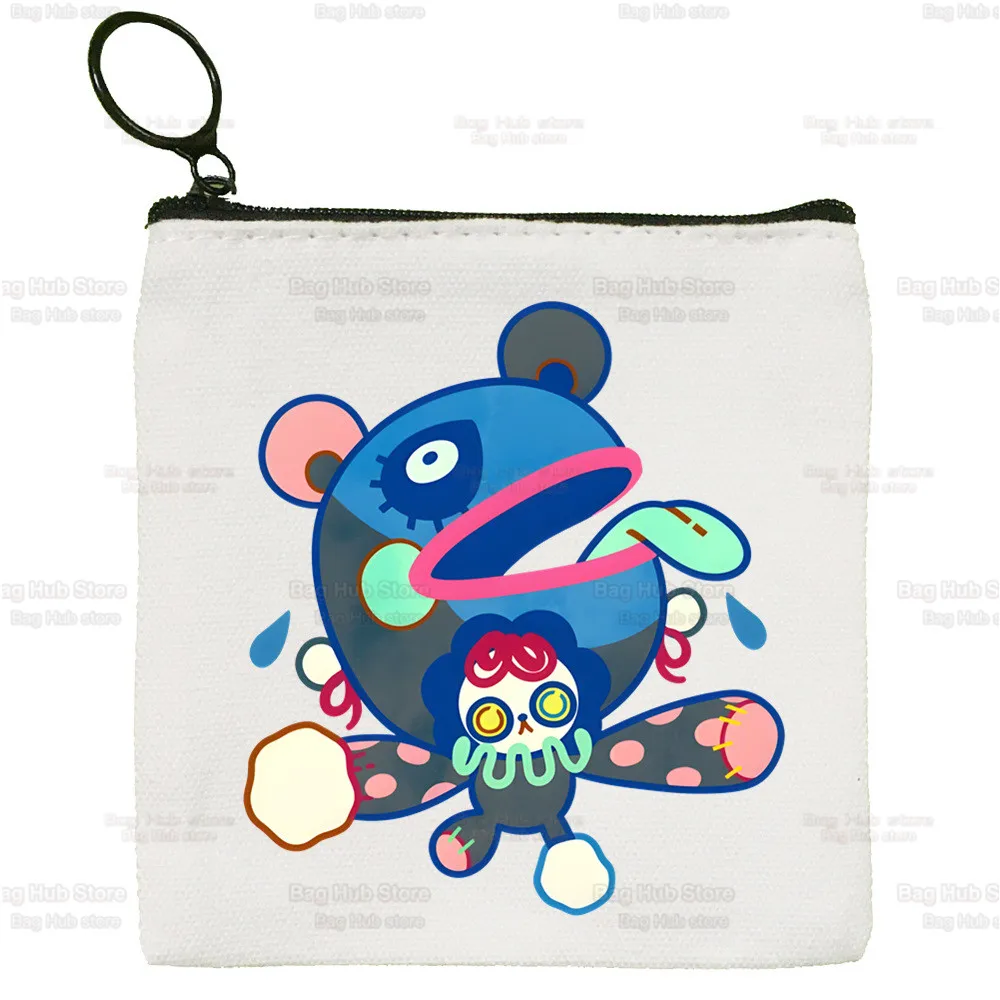 Puella Magi Madoka Magical Canvas Card Kaname Madoka Coin Purse Cute Anime Magi Akemi Mami Coin Mini Sakura Kyouko Zipper Bag