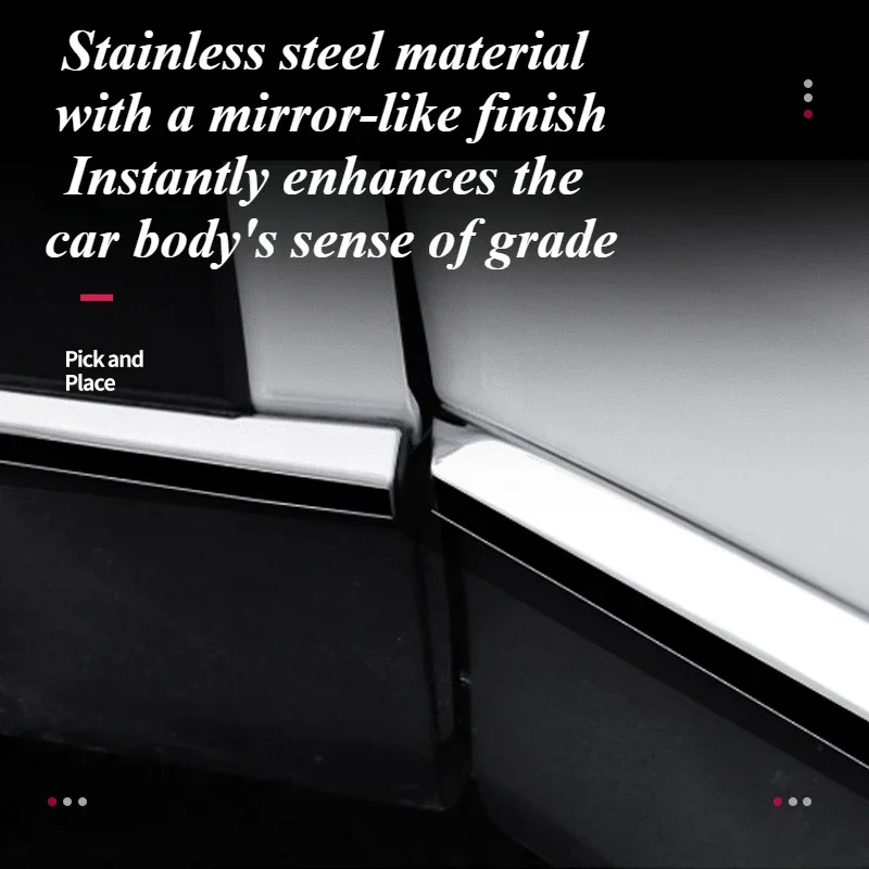 Подходит для Mazda CX5 2017-2021 боковая отделка двери из нержавеющей стали отделочная