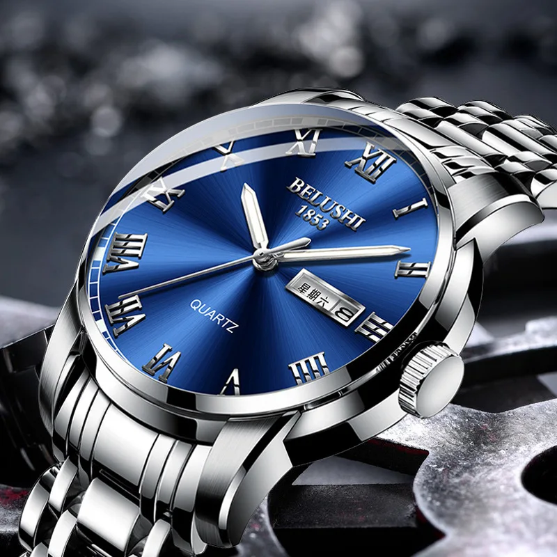 

Bellos 2023 Watch Fully Automatic Steel Band Fashion Men's Waterproof Quartz