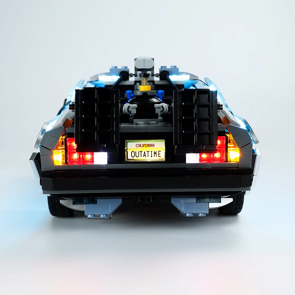 LED Lighting Kit For Creator Delorean Back to the Future Time Machine 10300 Building Bricks Children Toy Set Not Including ModeL images - 6