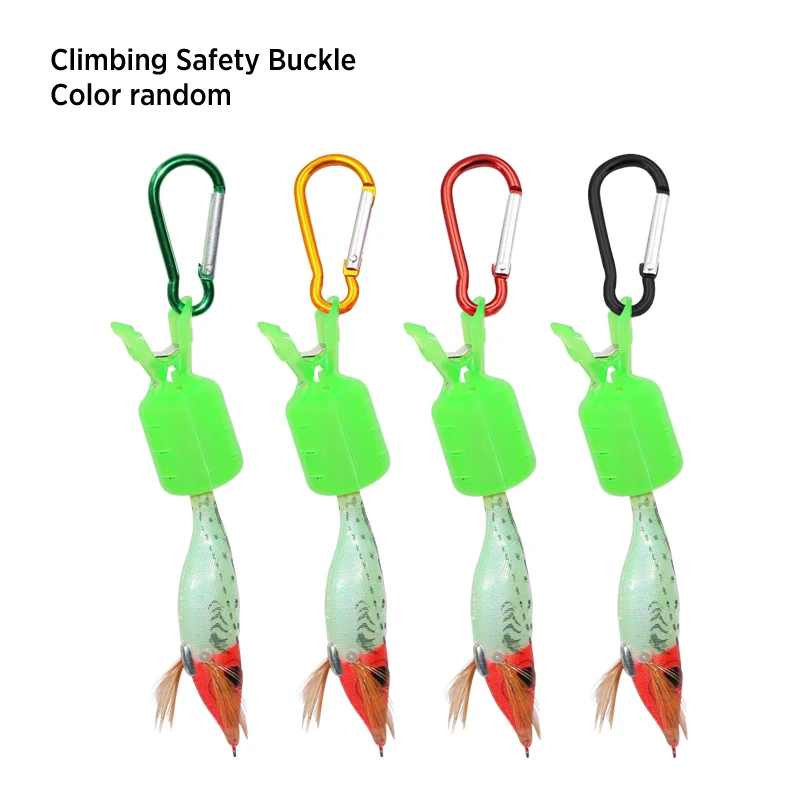 

Luminous Storage Set Squid Hook Bait Wood Portable Combination Wooden Shrimp Protective Cover Squid Hook Clip Fishing Accessory