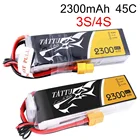 Литий-полимерный аккумулятор Tattu 2300mAh Lipo 3S 4S11.1V 14,8 V 45C XT60 Plug FPV Drone Power для FPV рамы радиоуправляемого вертолета самолета автомобильные аксессуары