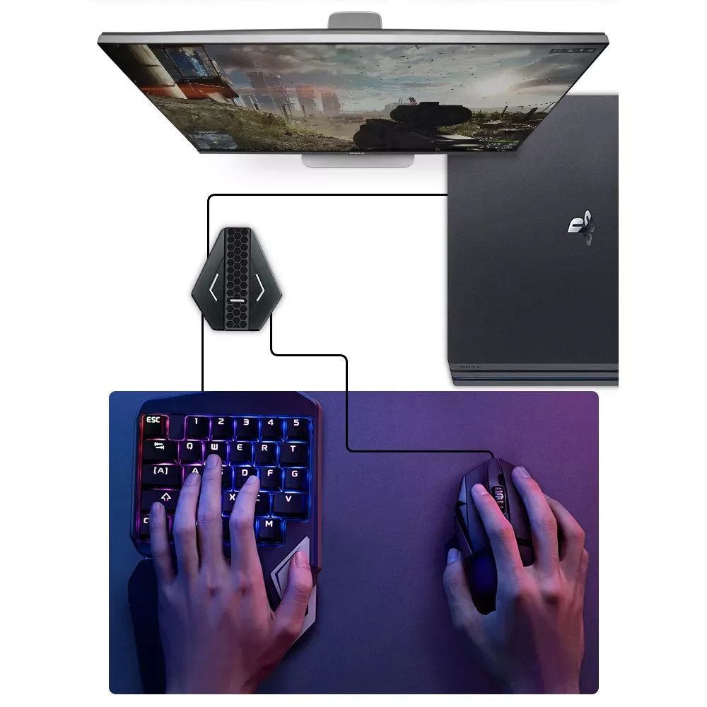 

USB-адаптер для игрового контроллера Nintendo Switch/PS4/XBox One/Xbox 360