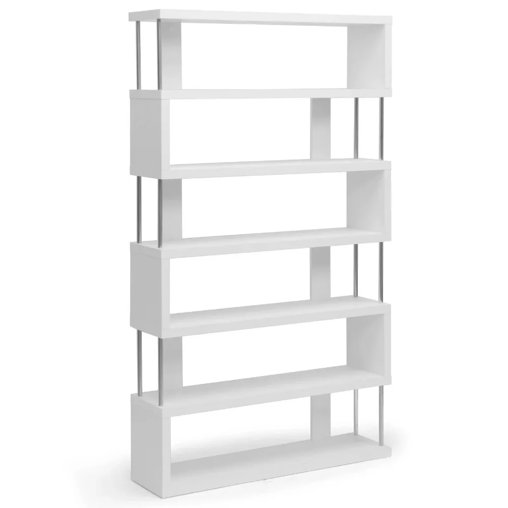 

Baxton Studio Barnes 6-Shelf Modern Bookcase - White