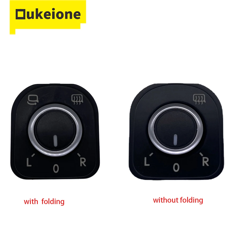

For Volkswagen GOLF GTI JETTA PASSAT RABBIT TIGUAN Seat Exeo Mirror Switch Adjust Knob With Floding Button 5ND959565