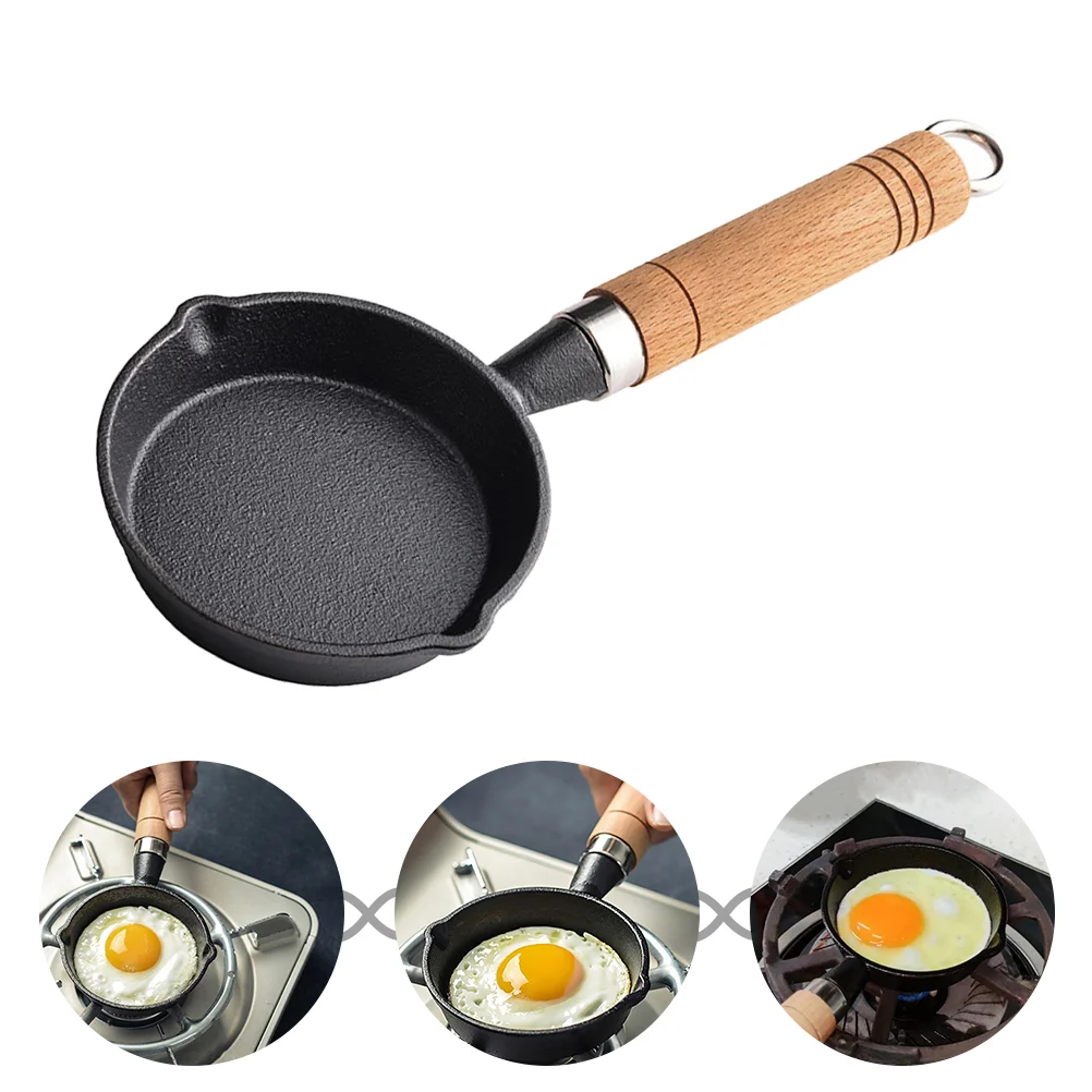 

Rice Cooker Breakfast Pan Egg Skillet Mini Cooking Utensil Household Frying Cast Iron Tool Griddle