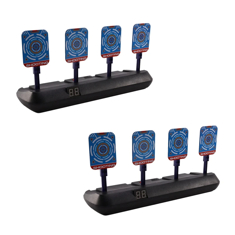 

2X Electronic Scoring Target Auto Scoring Resets For Nerf Toys, Electric Digital Scoring Target Perfect Toys Gifts