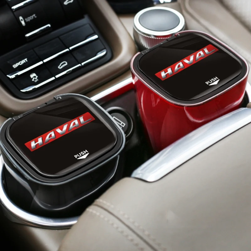 Автомобильная пепельница со светодиодный светильник кой портативная Бездымная