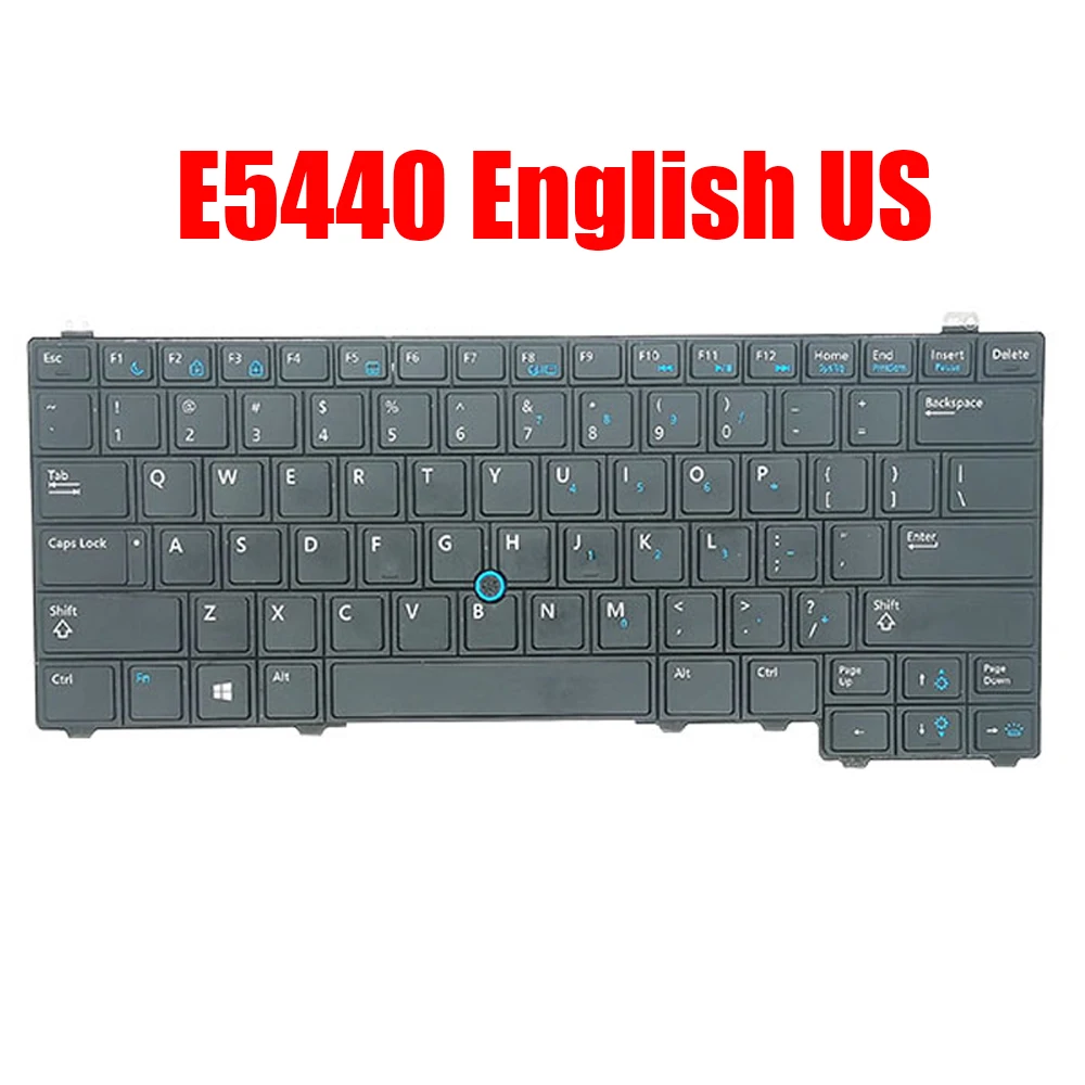 

English US Laptop Keyboard For DELL For Latitude E5440 0Y4H14 Y4H14 PK130WQ4A0 03KK86 3KK86 PK130WQ3B00 Backlit&Pointing New