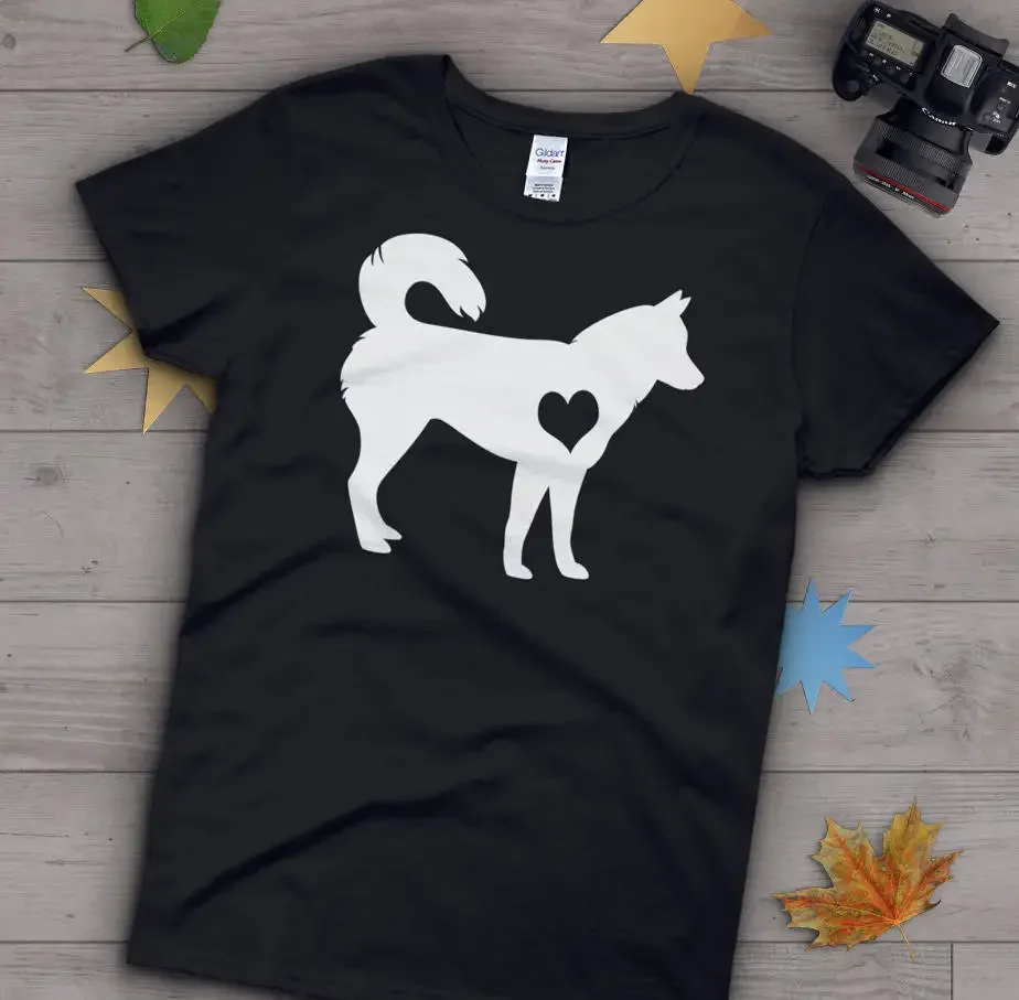 Футболка Husky Dog Lover Cute Pet Malamute Wolf Топы Синий Темно-Розовый