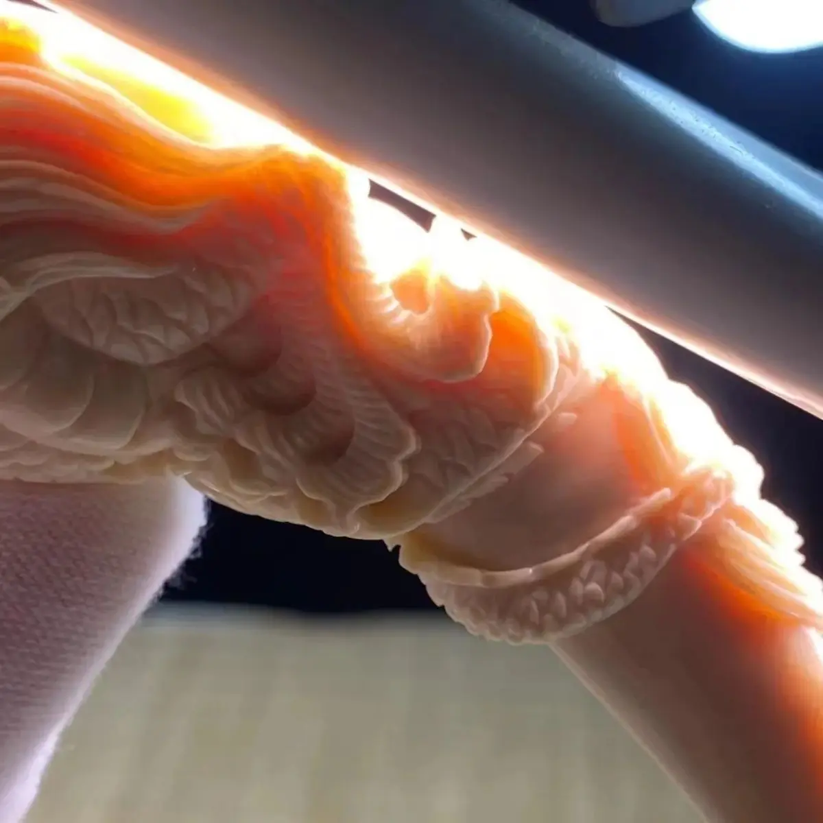 Natural Mammoth Ivory Carving Dragon Tooth Tip Stationery Play Men's And Women's Pendant Hand Put Piece Upscale Car Hanging Stat