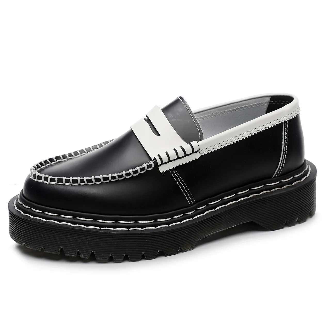 

Contrast leather low-top Martin shoes women's British style fashion student casual shoes