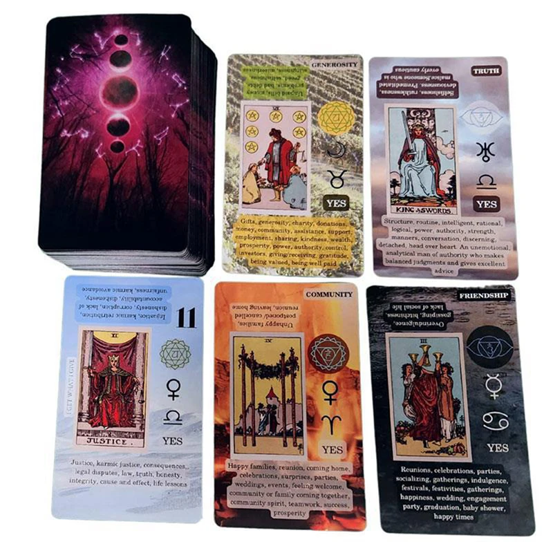 

Board Game Tarot Cards Tarot Decks Tarot Cards With Meaning On It Classic Traditional Tarot Deck For Fortune Telling Board Game