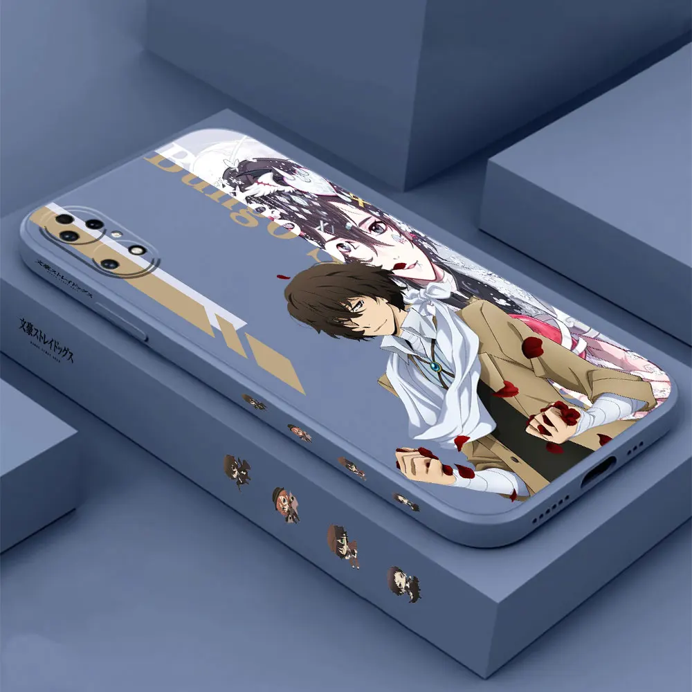 Dazai Osamu Bungo Stray Dogs Phone Case For Huawei P60 P50 P40 P30 P20 Mate 50 40 30 20 20X 10 Colour Liquid Silicone Cover Capa