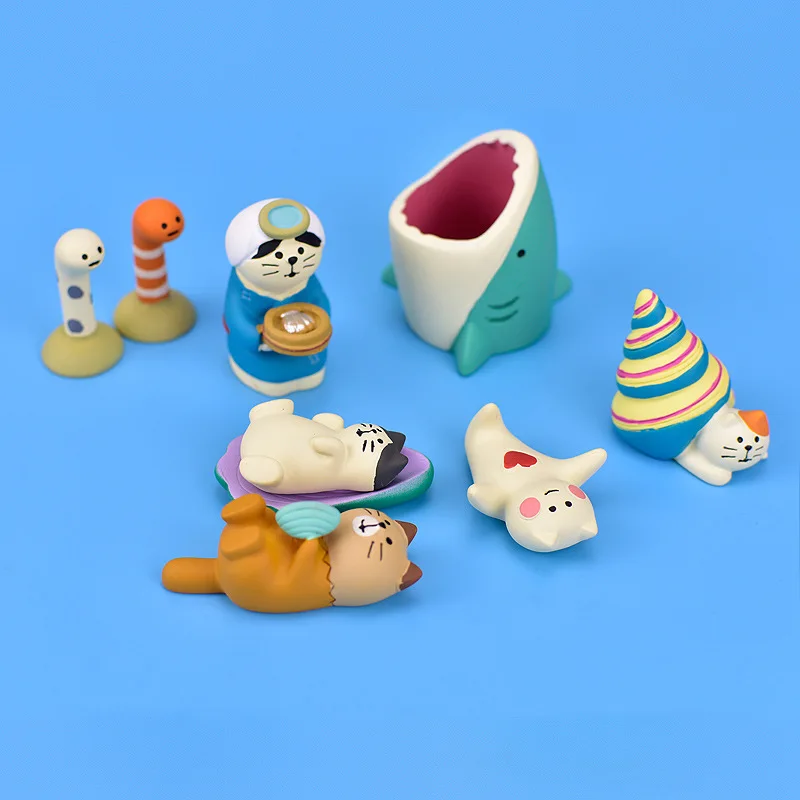 

Japanese Groceries Zakka Marine Series Bedside Tabletop Ornament Japan Miniature Ornaments Resin Craft Toys Collectible Gifts