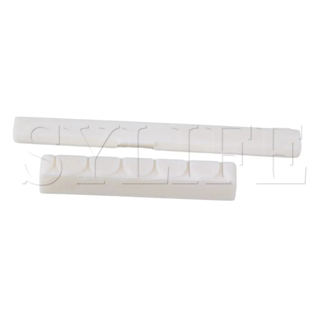 

Real Bone Bridge Saddle And Nut For 6 String Classical Guitar
