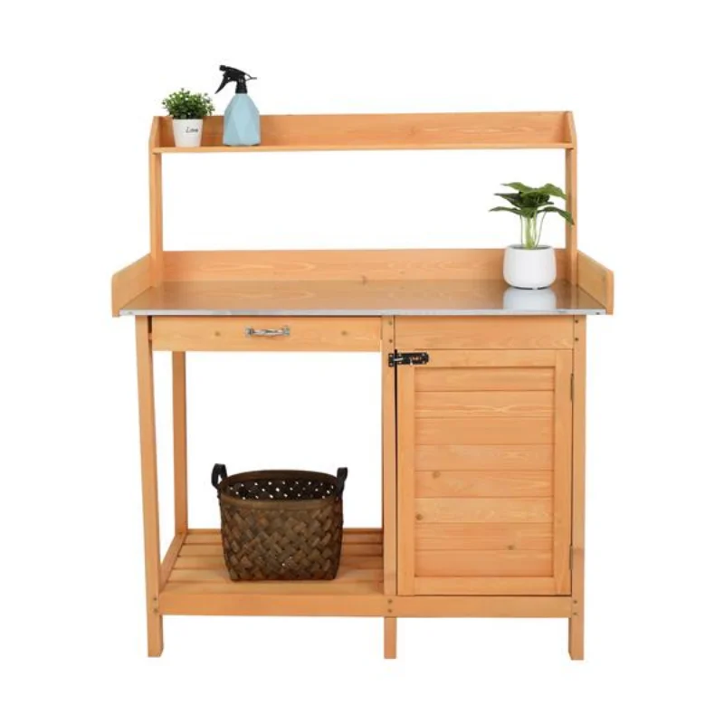 

Garden Workbench with Drawers and Cabinets[US Stock]
